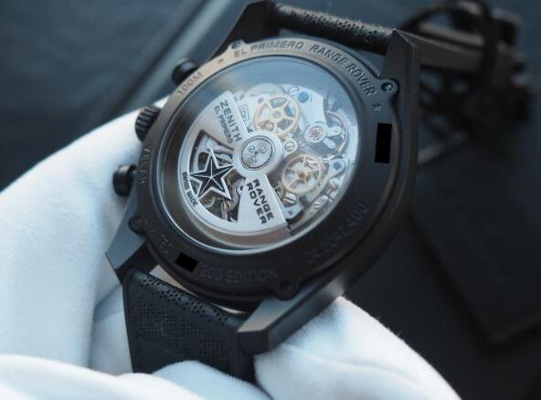 The caseback will show you the relationship between the watch brand and the Range Rover.